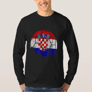Camiseta Equipo de fútbol de Croacia apoya a la bandera de 