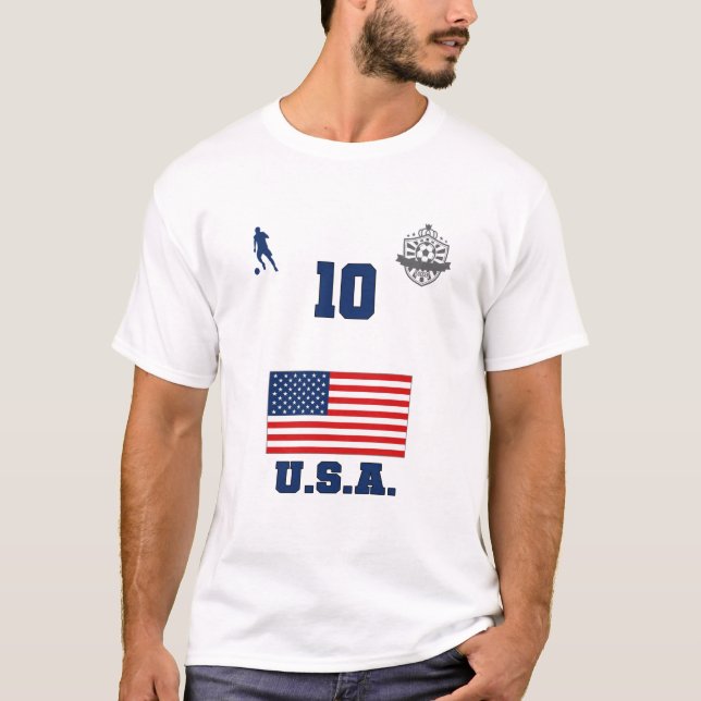 Camiseta Equipo de Fútbol de Estados Unidos USMNT 10 T-Shir (Anverso)