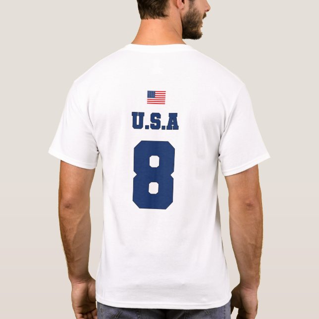 Camiseta Equipo de fútbol de Estados Unidos USMNT#8 T-Shirt (Reverso)
