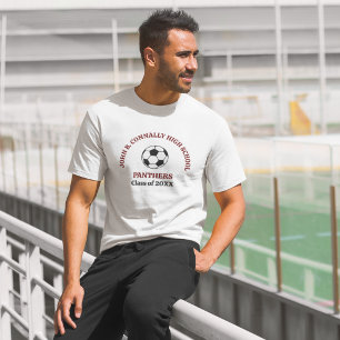 Camiseta Equipo de Fútbol de la Escuela Secundaria Maroon P