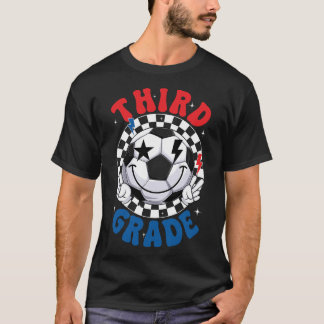 Camiseta Equipo de fútbol groovy de tercer grado primer día