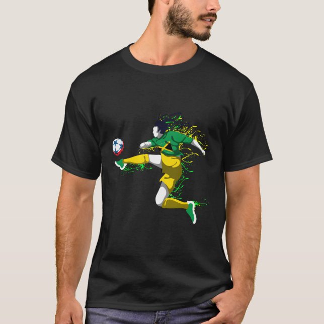 Camiseta Equipo de fútbol jamaiquino Bandera del Fútbol S (Anverso)