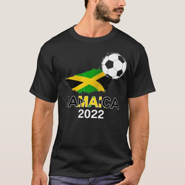 Camiseta Equipo de fútbol jamaiquino hincha de la bandera d (Anverso)