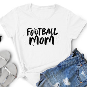 Camiseta Equipo de fútbol mamá estilo negro personalizado