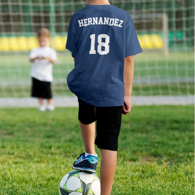 Camiseta Equipo de fútbol, nombre del jugador y Personaliza (Soccer player name and number on the back.)