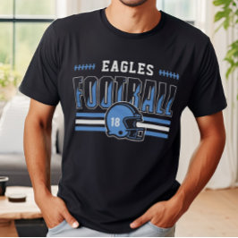 Camiseta Equipo de fútbol personalizado de los hombres azul