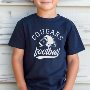 Camiseta Equipo de Fútbol Retro Personalizado Navy Niños