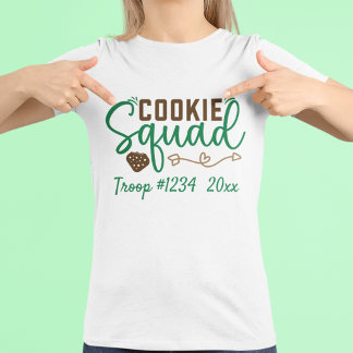 Camiseta Equipo de galletas de Girl Scout personalizado