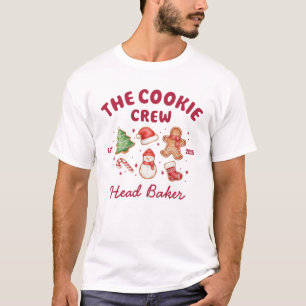 Camiseta Equipo de Galletas Divertidas Personalizadas Navid