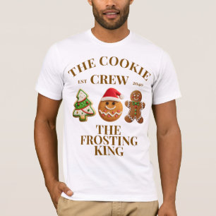 Camiseta Equipo de Galletas Personalizadas Divertido Navida