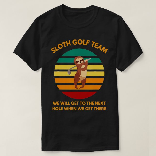 Camiseta Equipo de golf Slots Slow Golfers Funny Golf (Diseño del anverso)