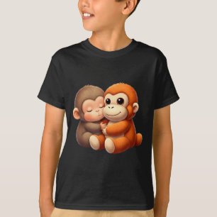 Camiseta Equipo de golpe de mono bebé Golpe de mono lindo G