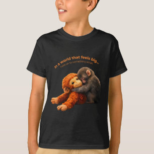 Camiseta equipo de golpe de mono bebé golpea agarra algo