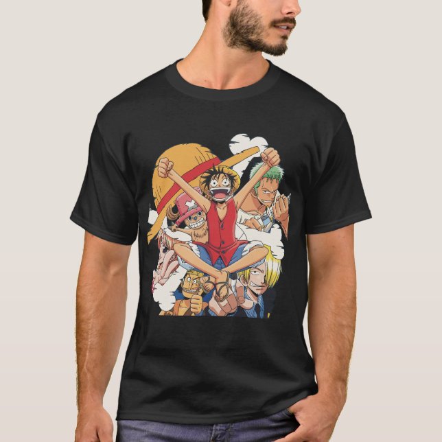 Camiseta EQUIPO DE Gorra DE Paja DE OG ANIME MANGA PERSONAL (Anverso)