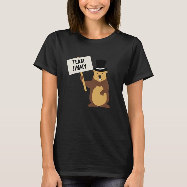 Camiseta Equipo de Groundhog Day Jimmy (Anverso)
