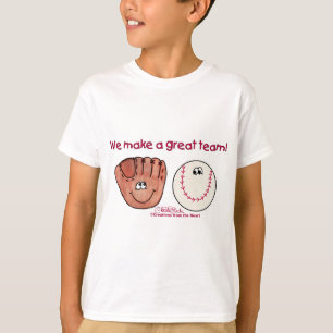 Camiseta Equipo de guantes de béisbol y béisbol