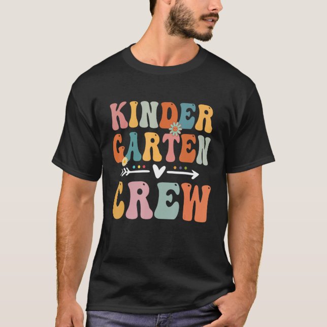 Camiseta Equipo de guardería infantil Retro primer día (Anverso)