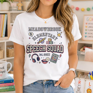 Camiseta Equipo de Habla Personalizado Escuela SLP