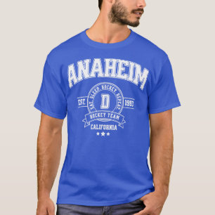 Camiseta Equipo de hockey Anaheim Negrita Diseño deportivo 