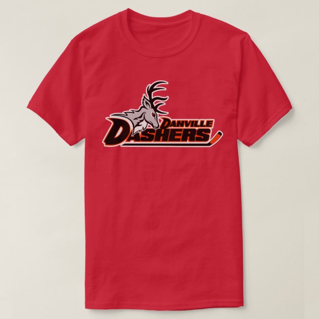 Camiseta Equipo de hockey de Danville Dashers Illinois (Diseño del anverso)