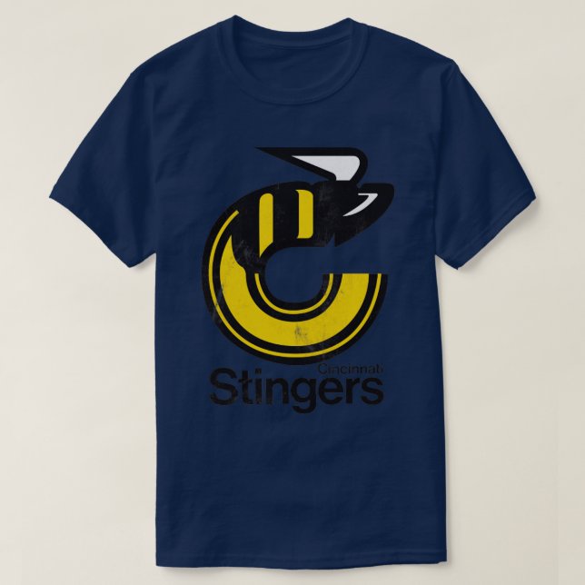 Camiseta Equipo de hockey de los 70 de Cincinnati Stingers (Diseño del anverso)