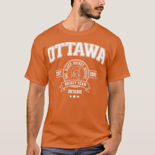 Camiseta Equipo de Hockey de Ottawa Diseño de Deportes de O