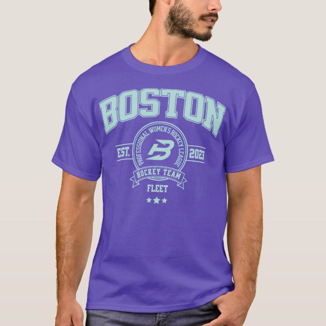 Camiseta Equipo de hockey PWHL Fleet de Boston Diseño Depor (Anverso)