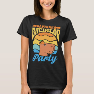 Camiseta Equipo de hombre capybara despedida de soltero nov