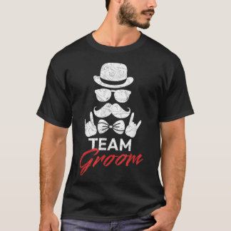 Camiseta Equipo de hombres GroomWedding Matrimonio Despedid