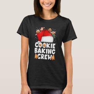 Camiseta Equipo de horneado de galletas Navidad Santa Famil
