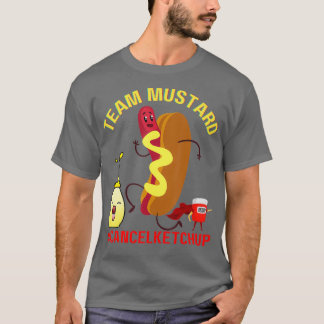 Camiseta Equipo de Hotdog Funerario Mustard Cancela Hotdogs