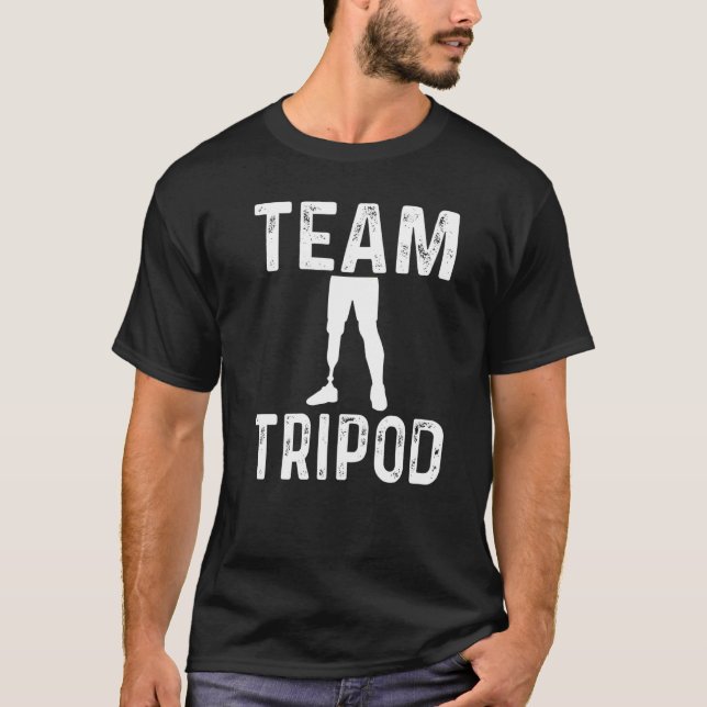 Camiseta Equipo de humor amputado trípode corregido amputad (Anverso)