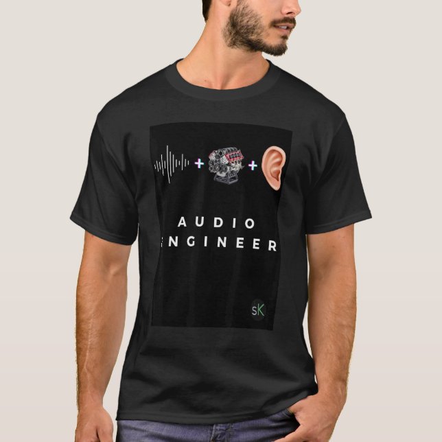 Camiseta Equipo de ingenieros de audio (Anverso)