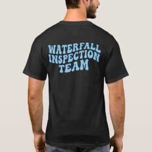 Camiseta equipo de inspección de cascada - meme de jugador