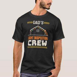 Camiseta Equipo de Inspección de Luces de Papá Divertida Na
