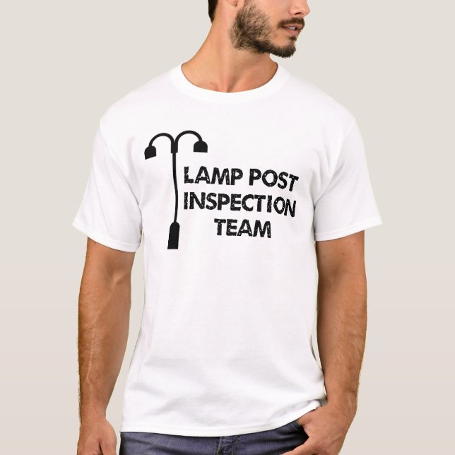 Camiseta Equipo de inspección del poste de la lámpara (Anverso)