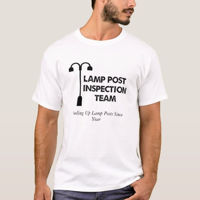Camiseta Equipo de inspección del poste de la lámpara (con (Anverso)