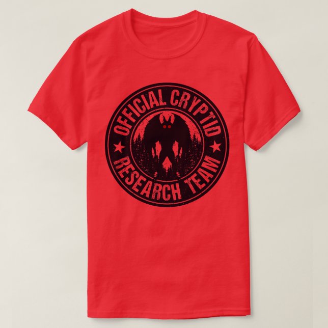 Camiseta Equipo de investigación de criptidos Mothman (Diseño del anverso)