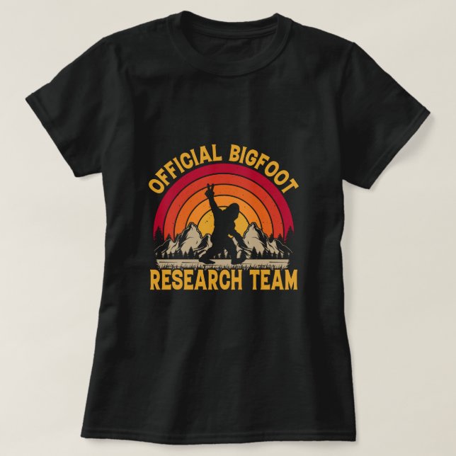 Camiseta Equipo de investigación original Bigfoot Mujeres (Diseño del anverso)