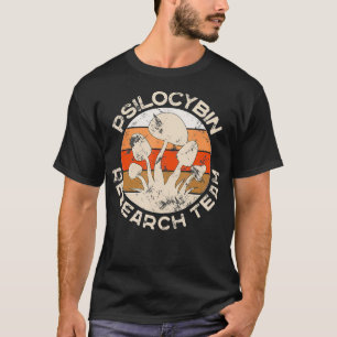 Camiseta Equipo de Investigación Retro Mushroom Vintage Psi
