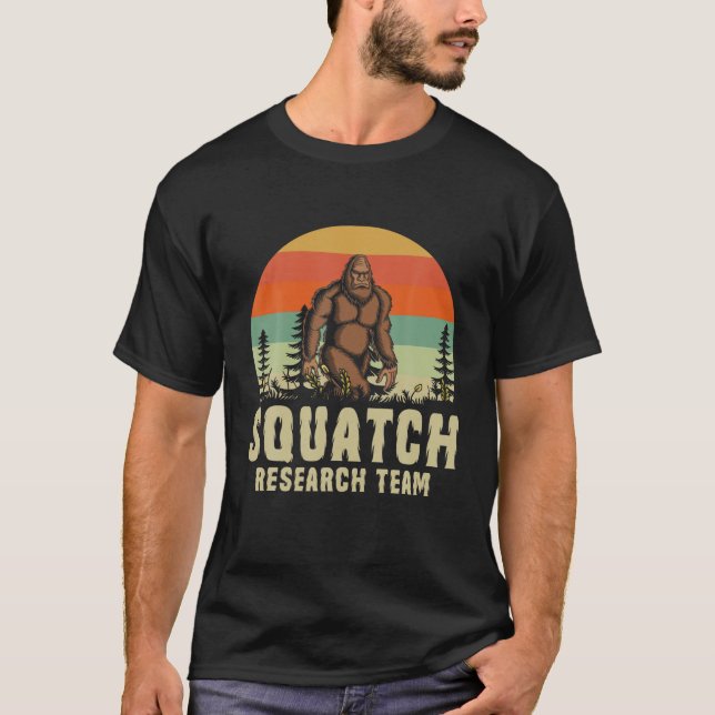 Camiseta Equipo de investigación Squatch Sasquatch Bigfoot  (Anverso)