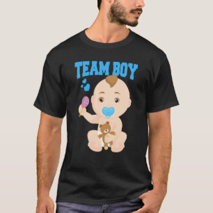 Camiseta Equipo de Invitación de género Niño Fiesta revelar