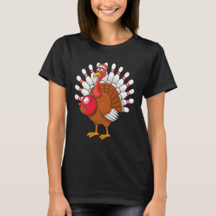 Camiseta Equipo de juego de boliche de Thankding Turkey Pin