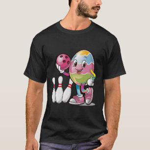 Camiseta Equipo de Jugador de Bowling con traje colorido de