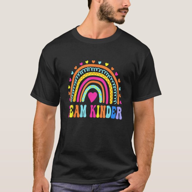 Camiseta Equipo de kindergarten Chicas arcoiris profesor de (Anverso)
