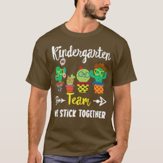 Camiseta Equipo de kindergarten, Enseñanza Funny Cactus de