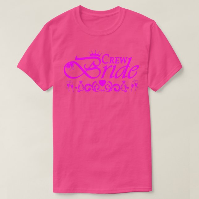 Camiseta Equipo de Kopie von fiesta de solteros rosados 16 (Diseño del anverso)