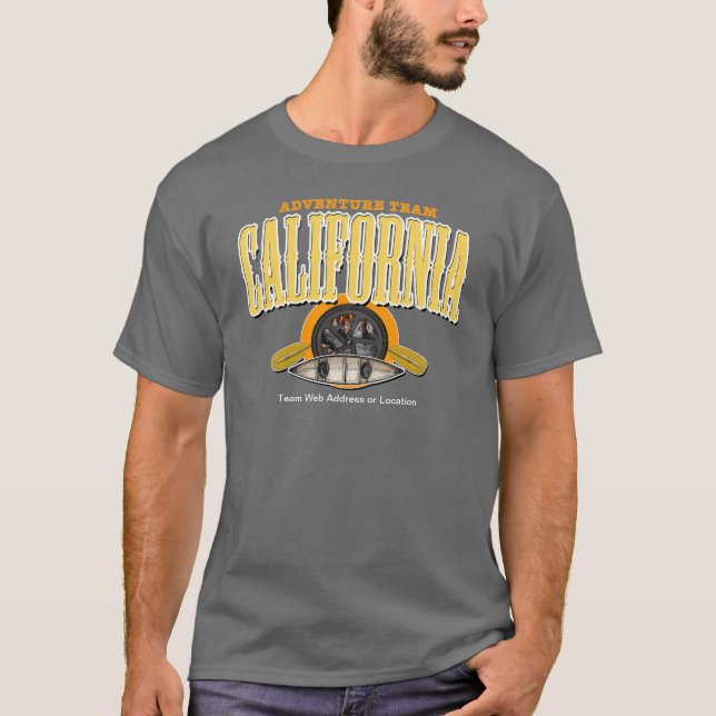 Camiseta Equipo de la aventura de California (Anverso)