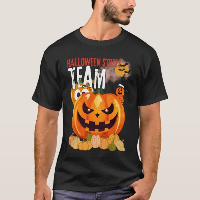 Camiseta Equipo de la calle Halloween Boo Funny y una camis (Anverso)