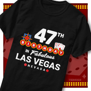 Camiseta Equipo de la fiesta de cumpleaños número 47 Las Ve